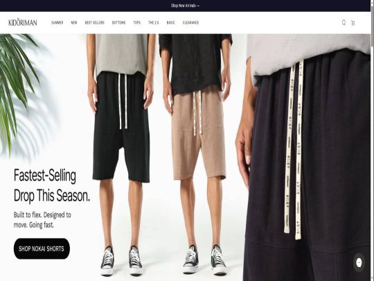 Kidoriman review, a site that is one of many popular Men's eCommerce Stores