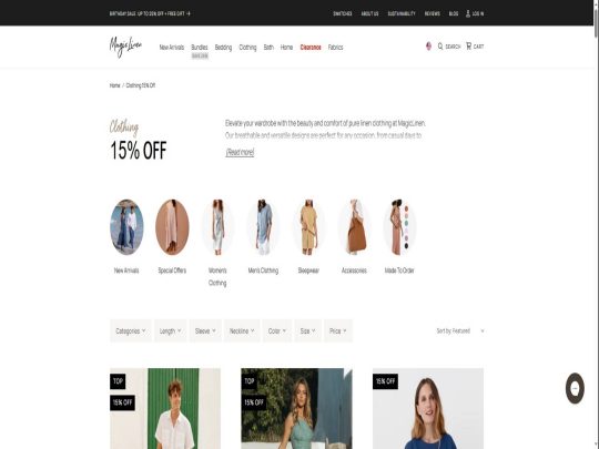 MagicLinen Clothing review, a site that is one of many popular Eco-Friendly Clothing Stores