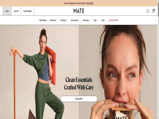 MATE the Label review, a site that is one of many popular Eco-Friendly Clothing Stores