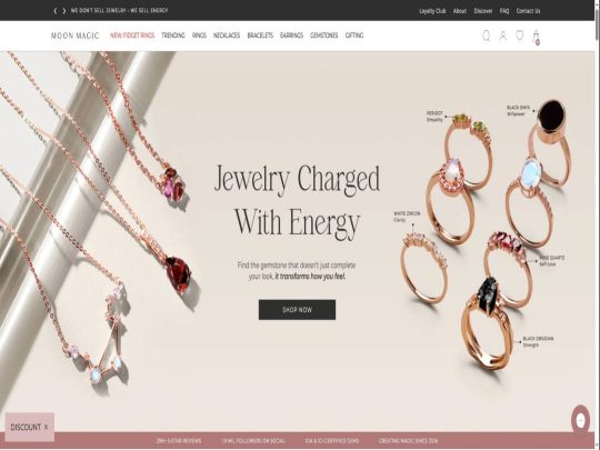 Moon Magic review, a site that is one of many popular Unisex Jewellery Stores