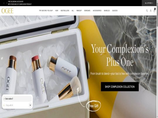 Ogee review, a site that is one of many popular Makeup Stores
