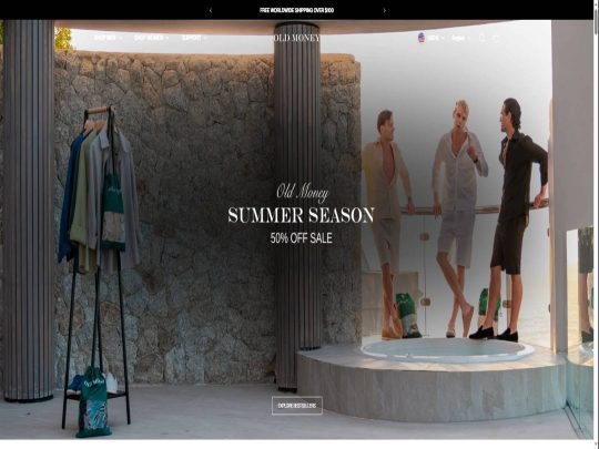Old Money review, a site that is one of many popular eCommerce Stores