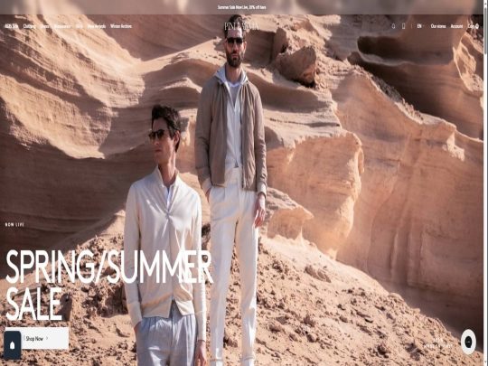Pini Parma review, a site that is one of many popular Men's eCommerce Stores
