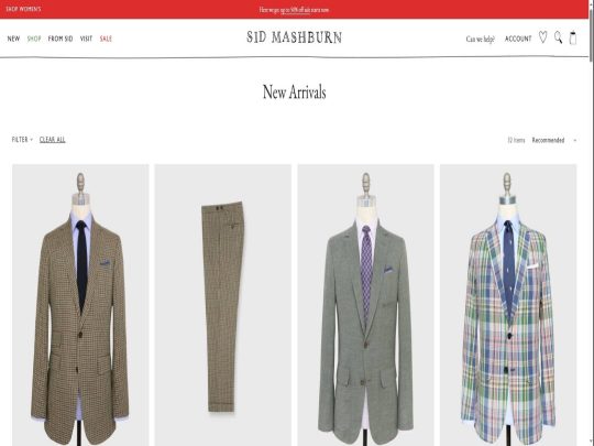 Sid Mashburn review, a site that is one of many popular Men's Suit Stores