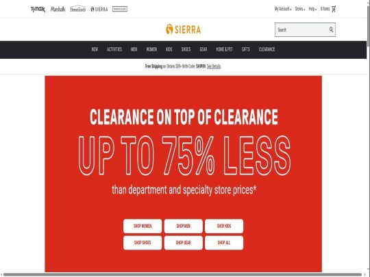 Sierra review, a site that is one of many popular eCommerce Stores