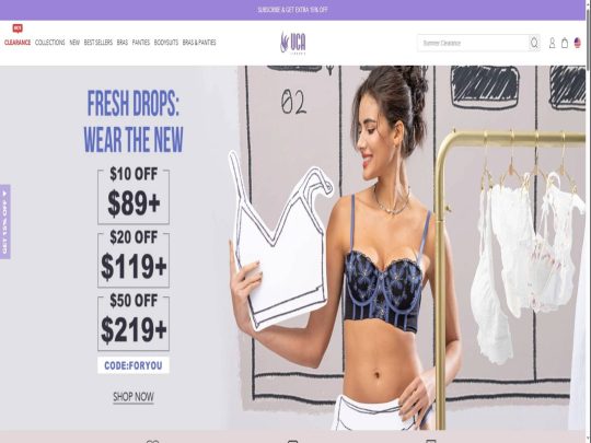 UCA review, a site that is one of many popular Lingerie Stores