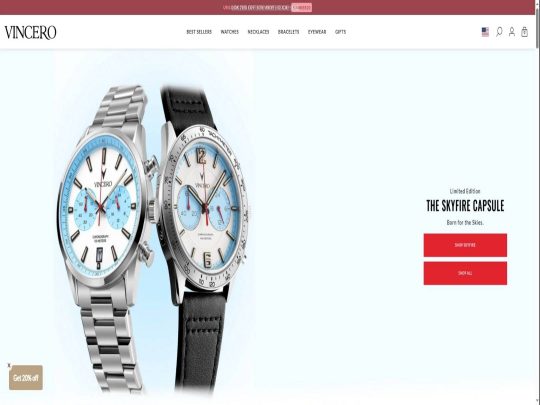 Vincero review, a site that is one of many popular Unisex Jewellery Stores