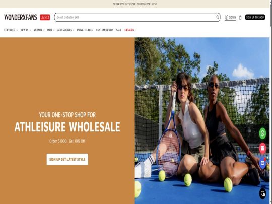 Wonderxfans review, a site that is one of many popular Sports Clothing Stores