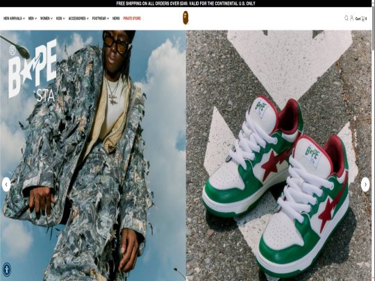 A Bathing Ape review, a site that is one of many popular Streetwear Clothing Stores