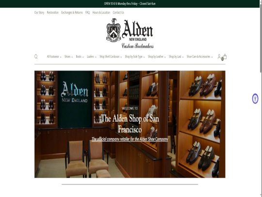 Alden Shoe Company review, a site that is one of many popular Men's Shoe Stores