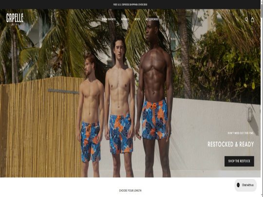Capelle Miami review, a site that is one of many popular Men's Summer Clothing Stores
