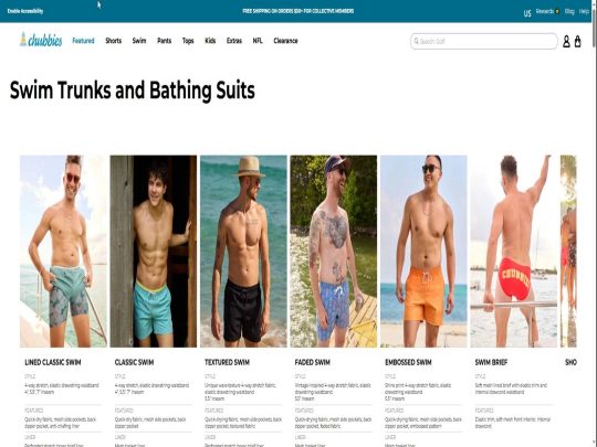 Chubbies Shorts Swimwear review, a site that is one of many popular Men's Summer Clothing Stores