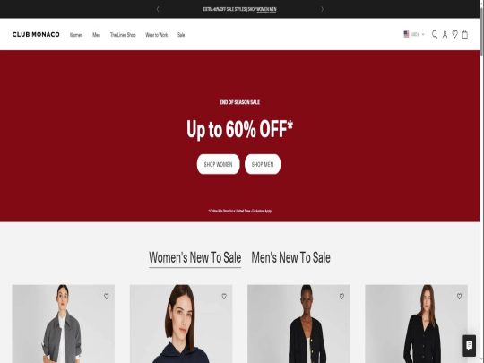 Club Monaco review, a site that is one of many popular Premium Clothing Brands