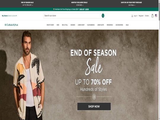 Cubavera review, a site that is one of many popular Resortwear Clothing Stores