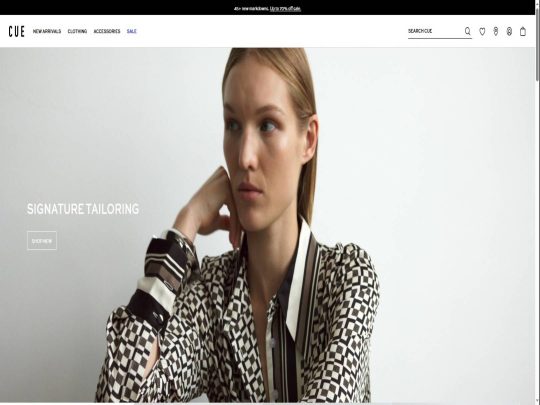 Cue review, a site that is one of many popular Women's eCommerce Stores
