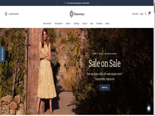 Democracy Clothing review, a site that is one of many popular Women's Jeans & Pants Stores