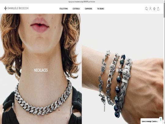 Emanuele Bicocchi review, a site that is one of many popular Men's Jewellery Stores
