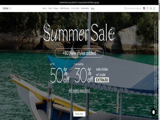 Farm Rio review, a site that is one of many popular Women's eCommerce Stores