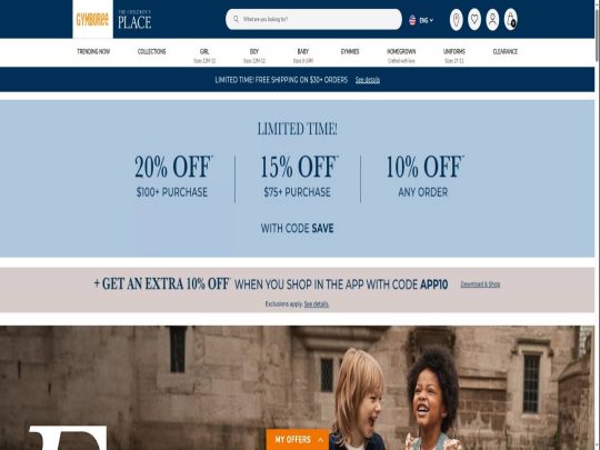 Gymboree review, a site that is one of many popular Kids & Baby Clothing Stores