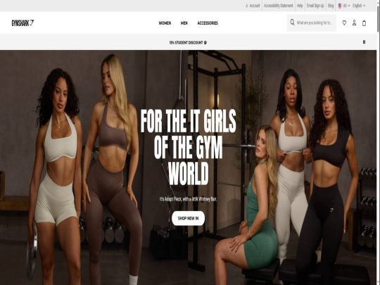 Gymshark review, a site that is one of many popular Branded Sports Stores