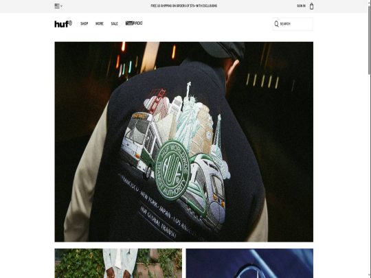 HUF review, a site that is one of many popular Streetwear Clothing Stores