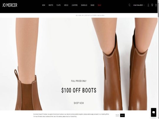 Jo Mercer review, a site that is one of many popular Women's Shoe Stores