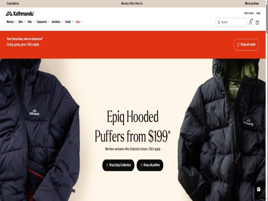 Kathmandu review, a site that is one of many popular Outdoor Gear Stores