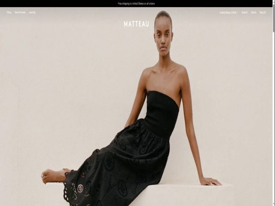 Matteau review, a site that is one of many popular Women's Resortwear Clothing Stores