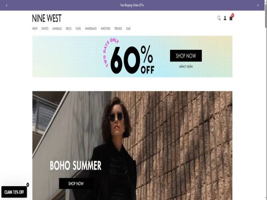 Nine West review, a site that is one of many popular Women's Shoe Stores