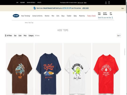 OldNavy Kids review, a site that is one of many popular Kids & Baby Clothing Stores