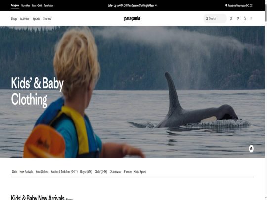 Patagonia Kids review, a site that is one of many popular Kids & Baby Clothing Stores