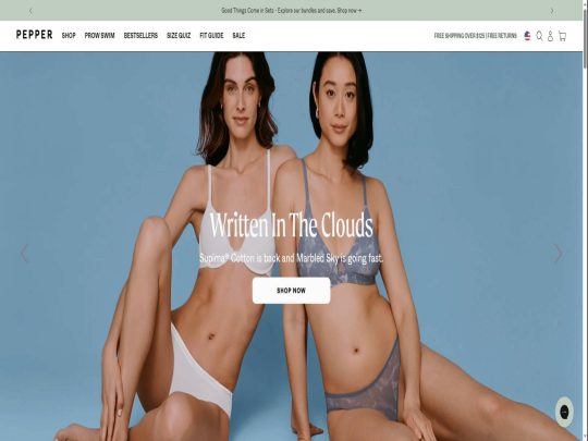 Pepper review, a site that is one of many popular Women's Underwear Stores