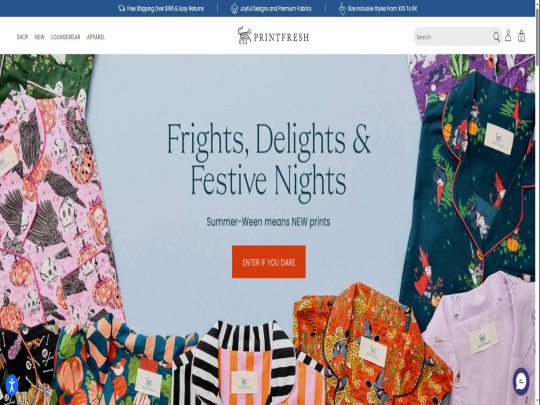PrintFresh review, a site that is one of many popular Women's Pajama Clothing Stores
