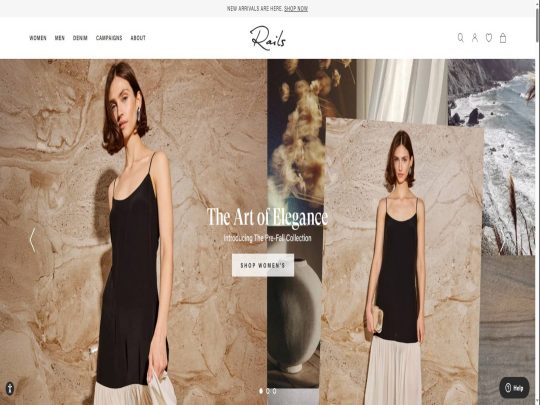 Rails review, a site that is one of many popular Premium Clothing Brands
