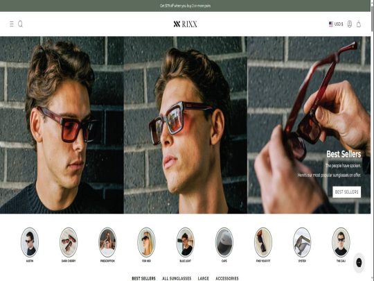 RIXX review, a site that is one of many popular Top Sunglasses Brands