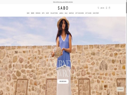 SABO review, a site that is one of many popular Women's eCommerce Stores