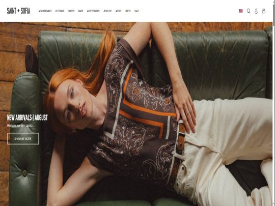 Saint + Sofia review, a site that is one of many popular Women's eCommerce Stores