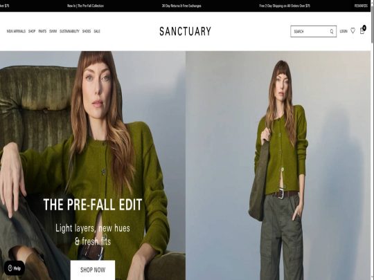 Sanctuary review, a site that is one of many popular Women's eCommerce Stores
