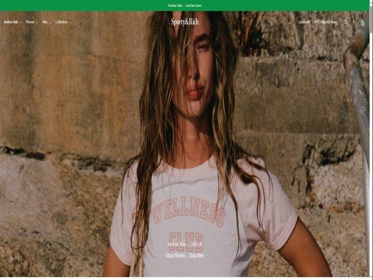 Sporty & Rich review, a site that is one of many popular Branded Sports Stores