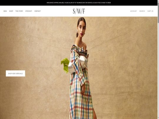 S/W/F Boutique review, a site that is one of many popular Women's eCommerce Stores