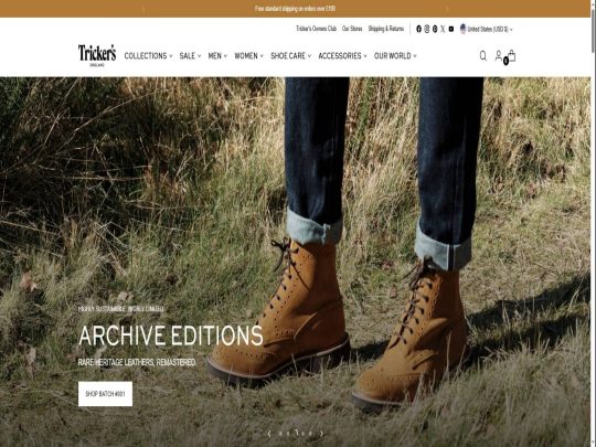 Tricker's review, a site that is one of many popular Shoe Stores