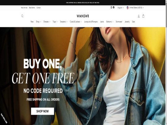 WMNSWR review, a site that is one of many popular Women's eCommerce Stores